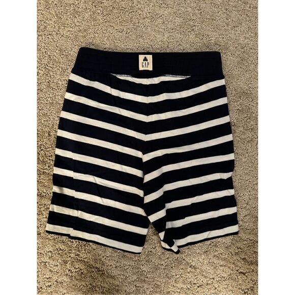 Boys 3T navy/white striped organic cotton shorts new without tags from Gap - Picture 3 of 3